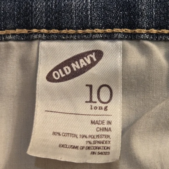 Old Navy Low Rise "The Diva" Denim 10L Blue Jeans - Picture 3 of 11